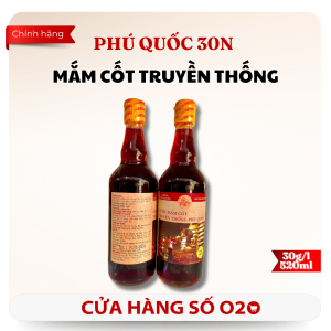 Nước Mắm Cốt Truyền Thống Phú Quốc 30N – Chai 520ml